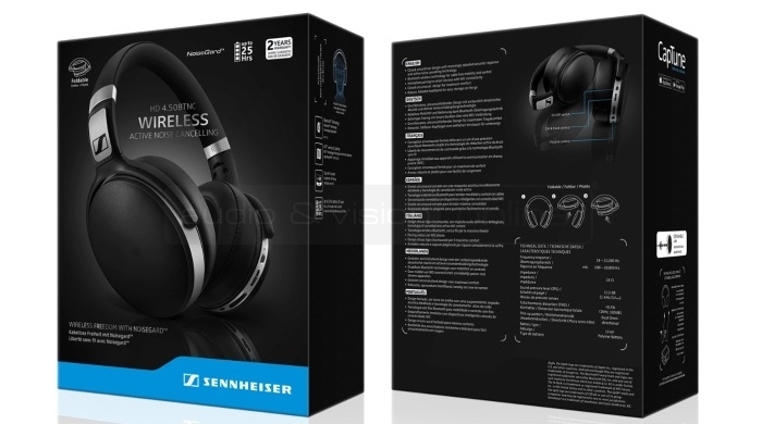 Sennheiser HD 4.50 BTNC aktív zajzáras Bluetooth fejhallgató doboz