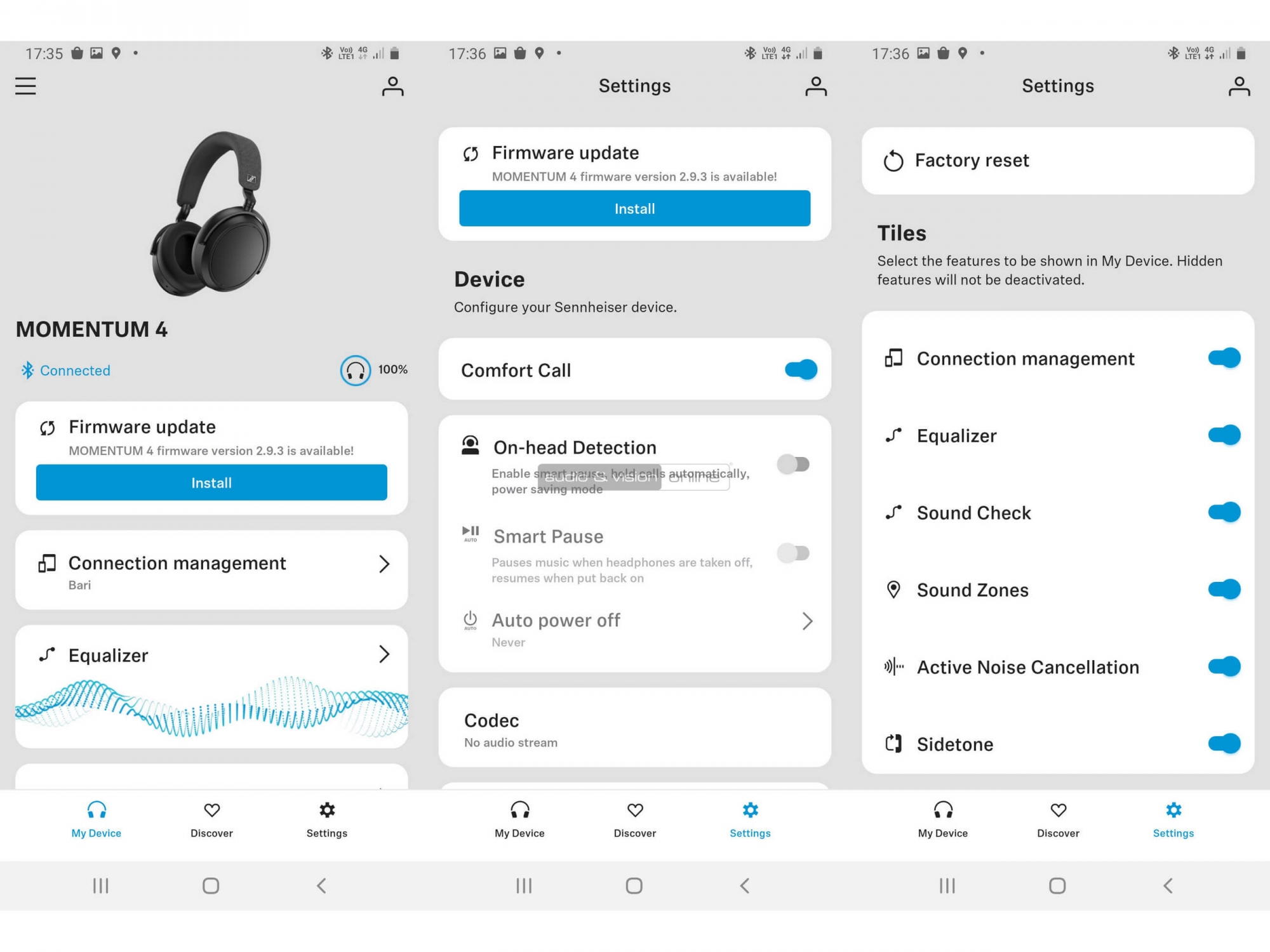 Sennheiser MOMENTUM 4 Wireless App