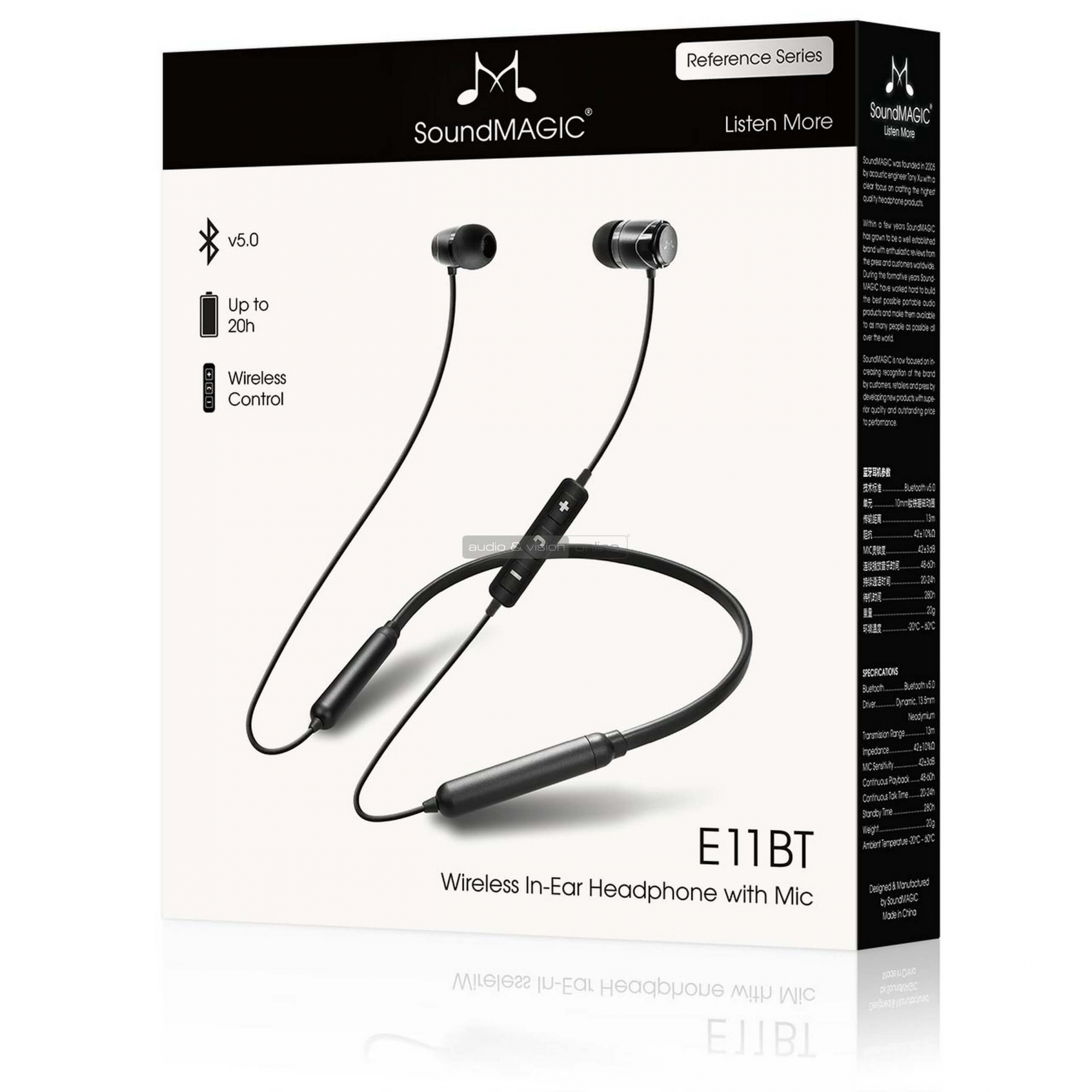 SoundMAGIC E11BT Bluetooth fülhallgató doboz