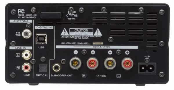TEAC CR-H101 CD-receiver hátlap