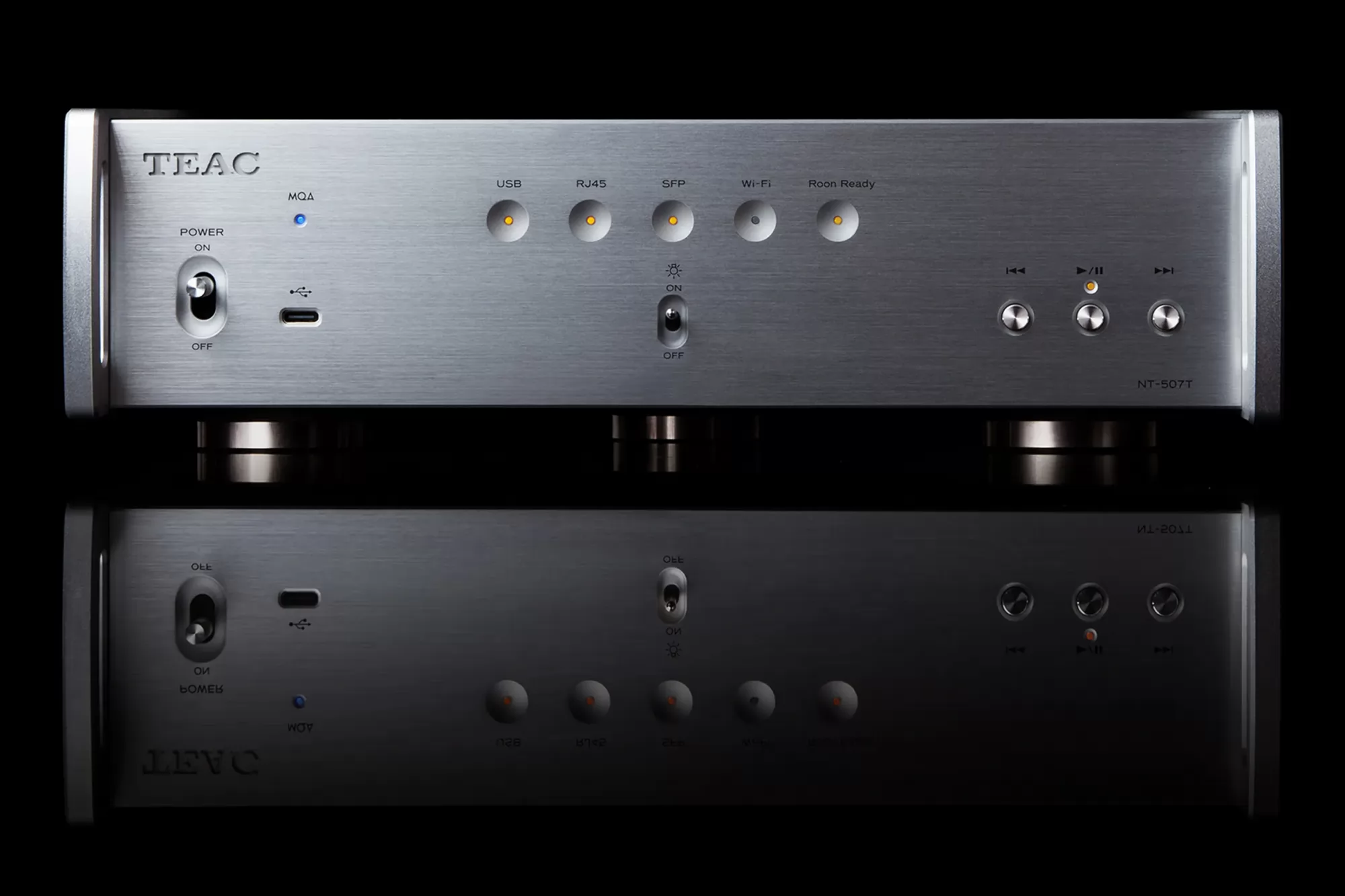 TEAC NT-507T hálózati futómű front