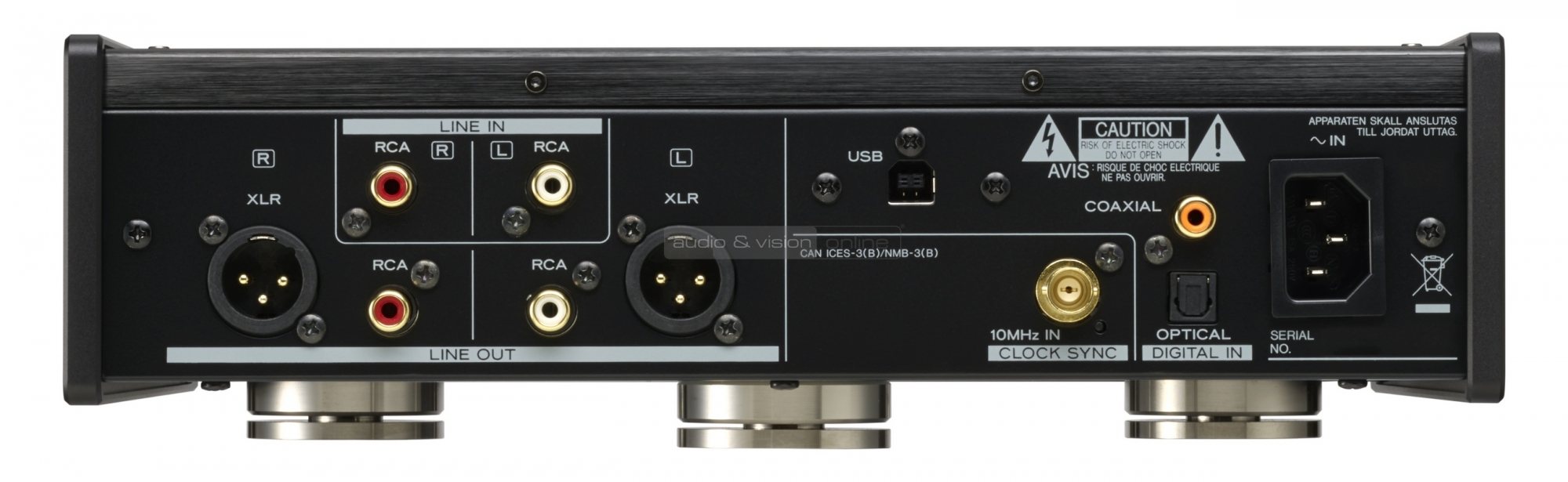 TEAC UD-503 USB DAC hátlap