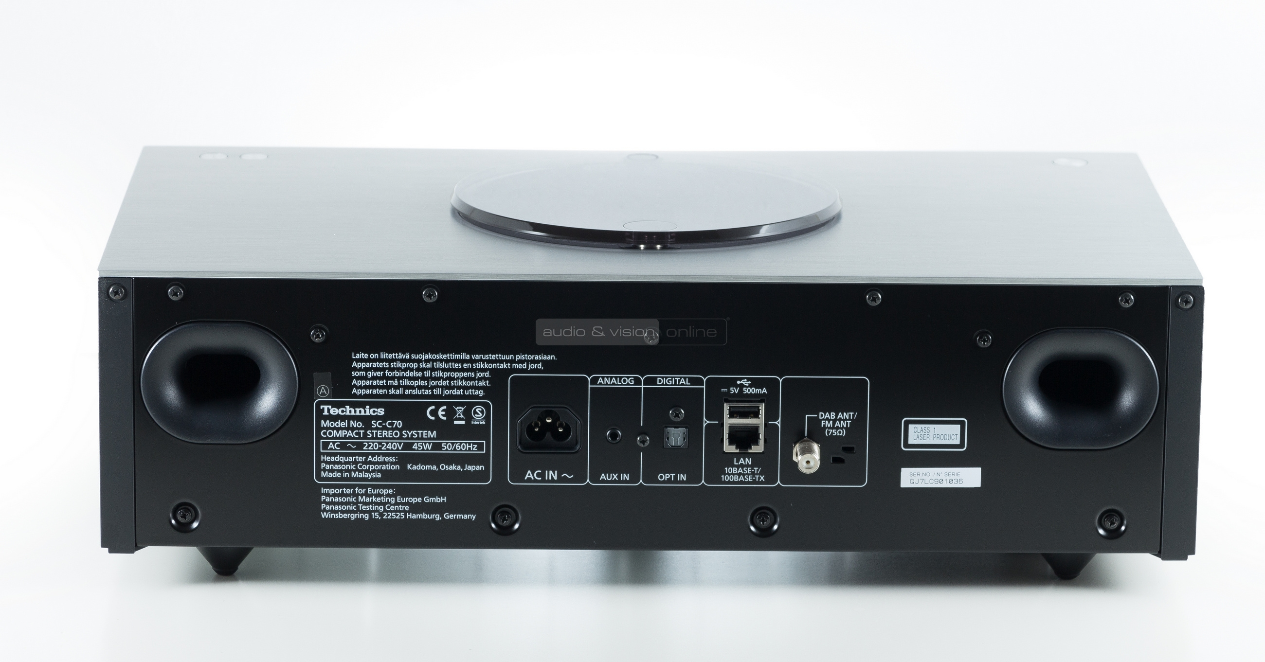 Technics OTTAVA f SC-C70 hifi rendszer hátlap