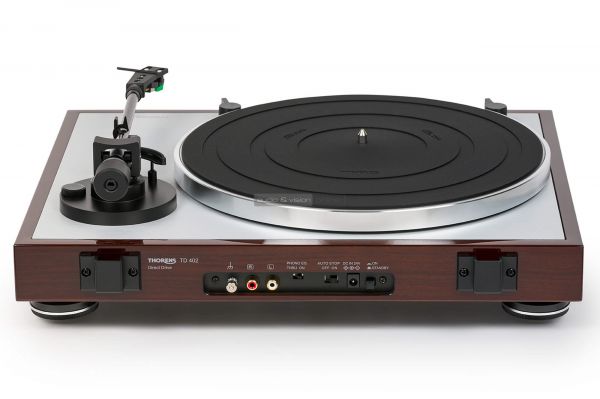 Thorens TD 402 DD vinyl lemezjátszó hátlap