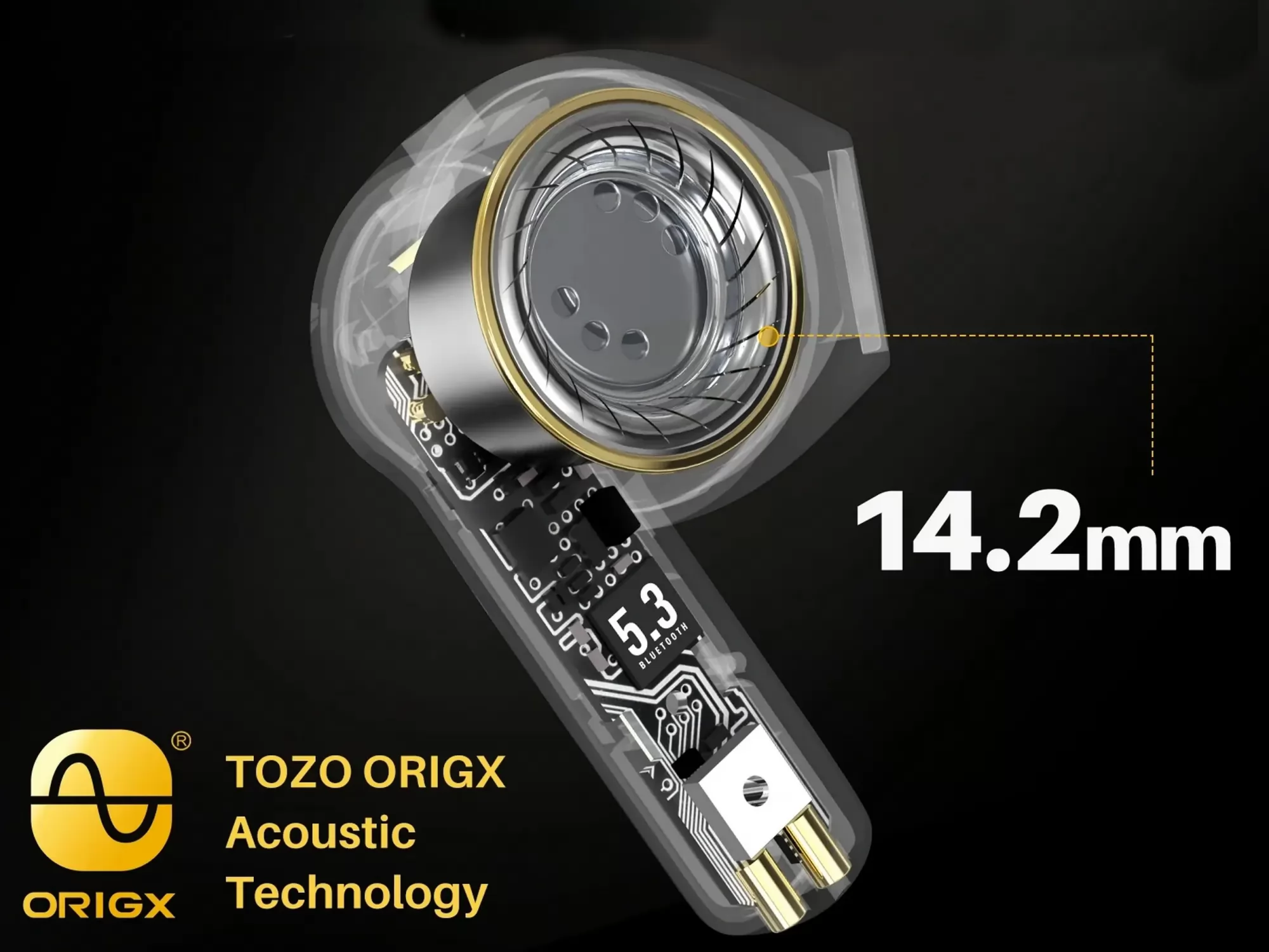 TOZO A3 Pro Bluetooth fülhallgató hangszóró