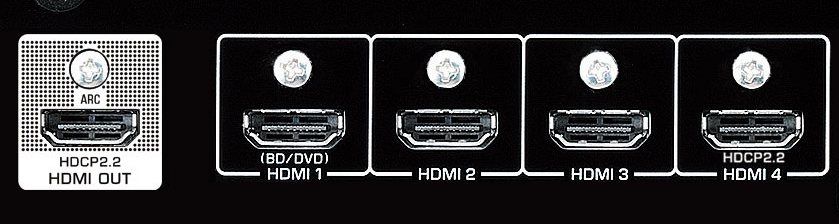 Yamaha RX-V379 házimozi erősítő HDMI csatlakozók