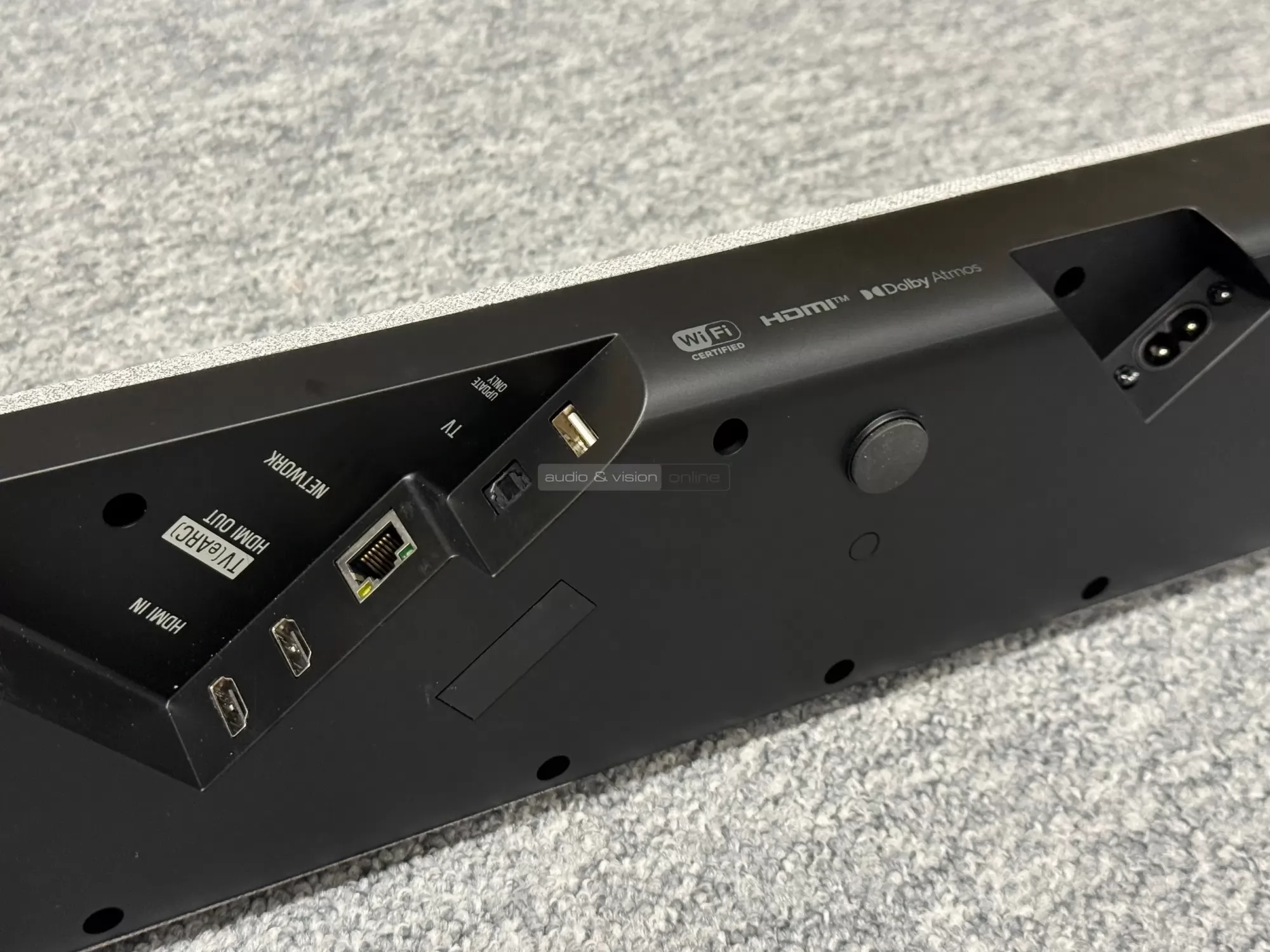 Yamaha SR-X40A soundbar csatlakozók