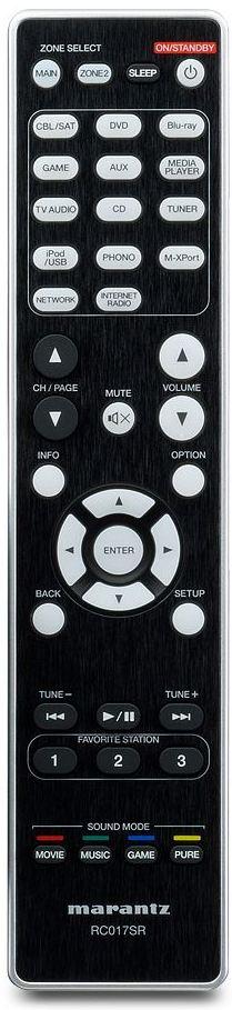 Marantz NR1603 házimozi erősítő távvezérlő