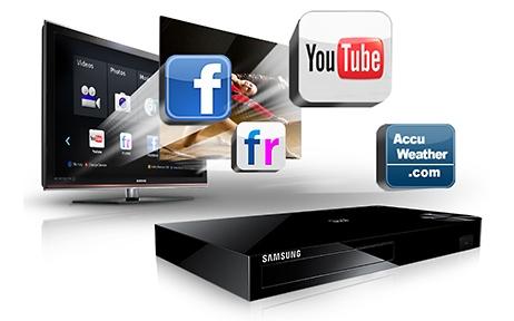 Samsung BD-F5500 3D Blu-ray lejátszó applikációk