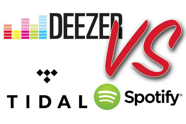 TIDAL vs Spotify vs Deezer